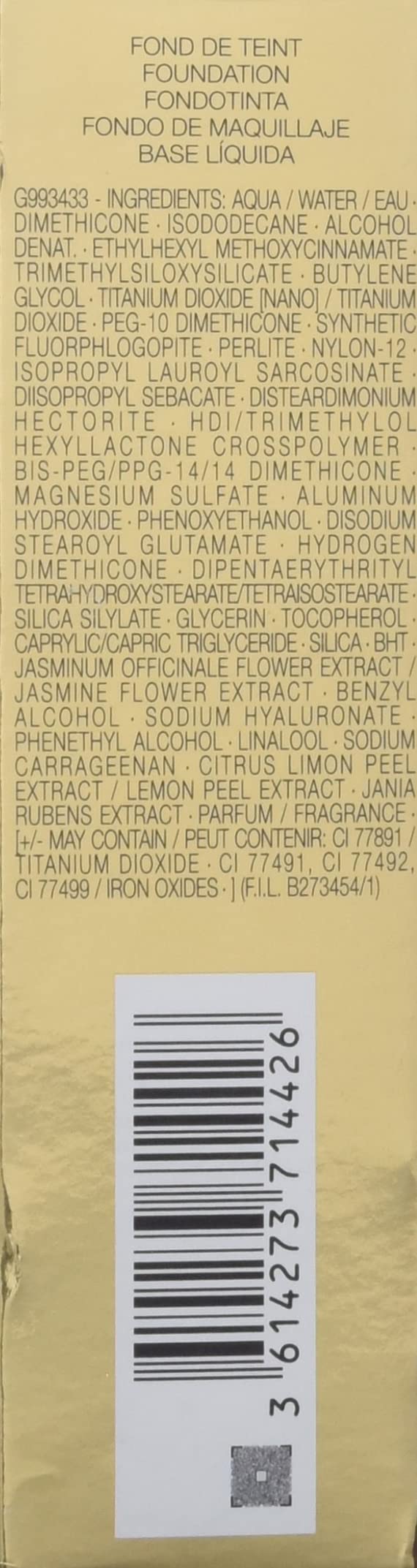 YVES SAINT LAURENT Encre de Peau All Hours Foundation - LN8, 25 ml