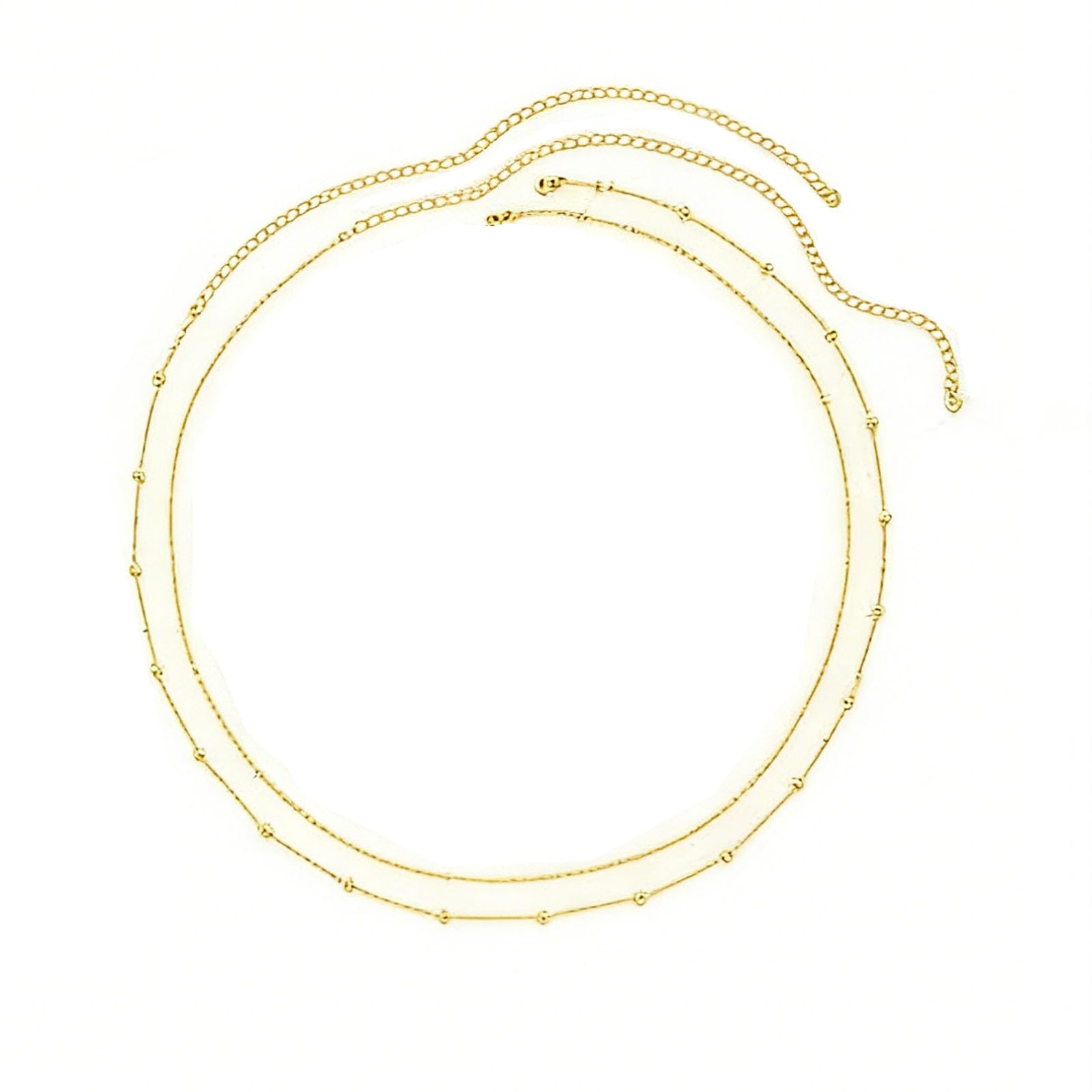 14K Gold Plated Silver Waist Chain, Layered Belly Belt, Waterproof Snake Cuban Body Chain for Women, Summer Beach Jewelry Accessories