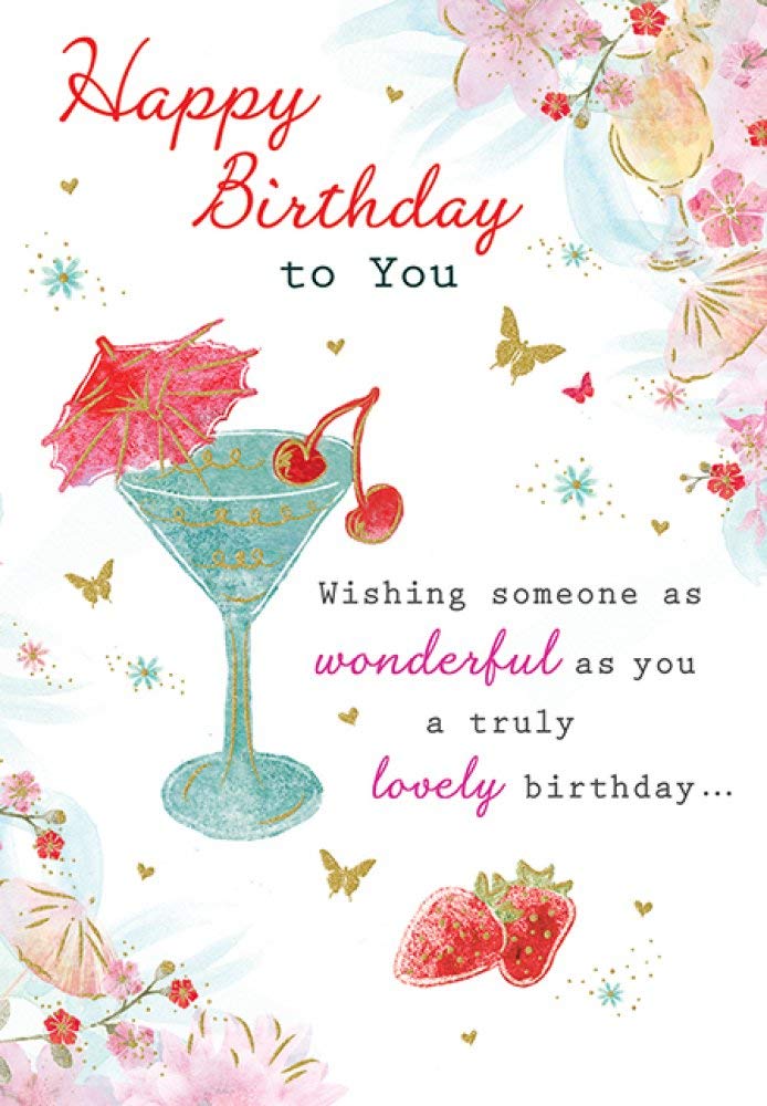 Piccadilly Greetings Traditional Birthday Card Birthday - 7 x 5 inches