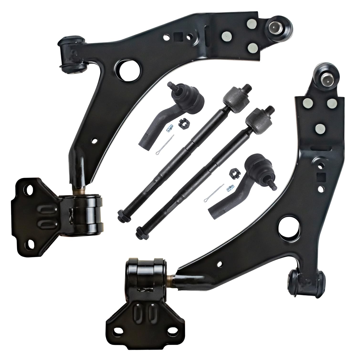 Detroit Axle - Front Lower Control Arm with Ball Joint + Tie Rods End Links
