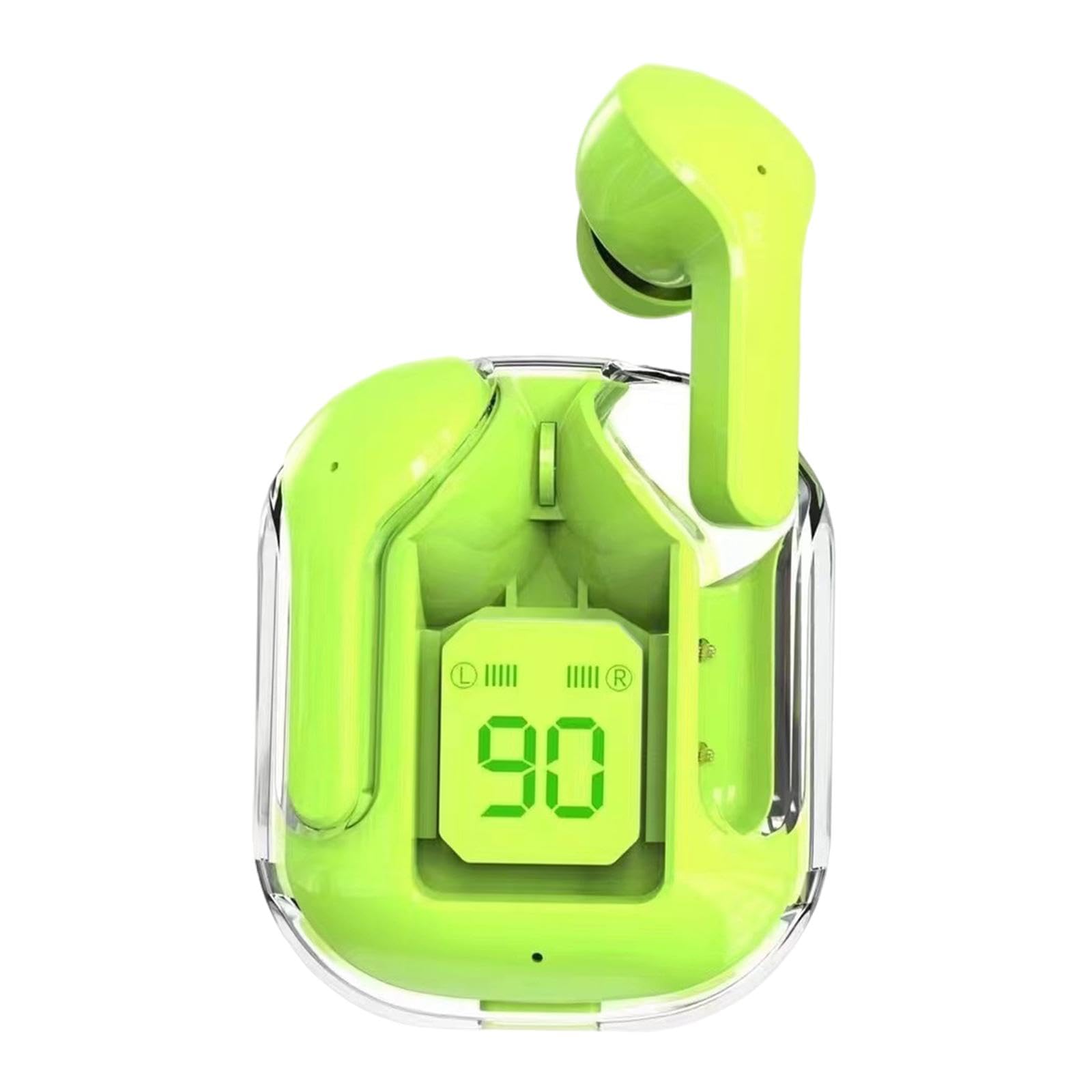 Club Bollywood®Wireless Earbuds Led Display Bluetooth Headphones for Running Office Fitness Green|Cell Phones & Accessories | Cell Phone Accessories |• Cell Phones & Accessories|2 Earbuds 3