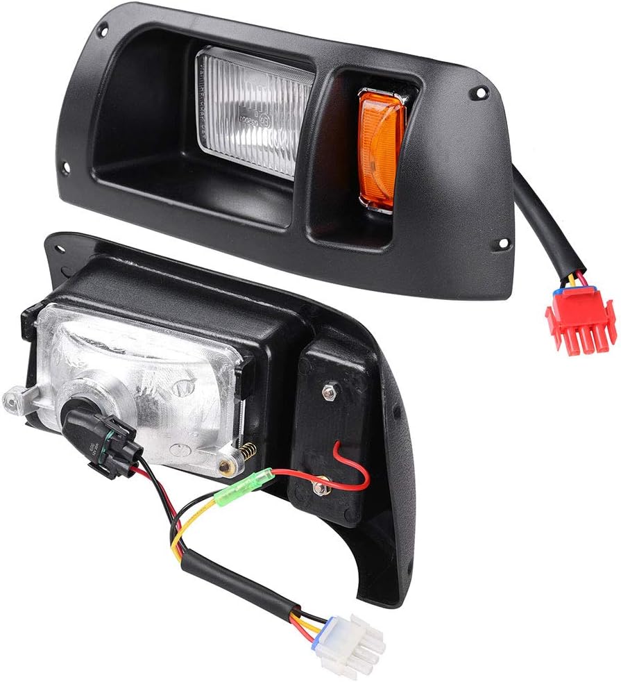 AW Golf Cart Halogen Headlights & LED Tail Lights Kit DS Cart Lights, Only Compatible With Golf Cart Club Car DS 1993-UP Model