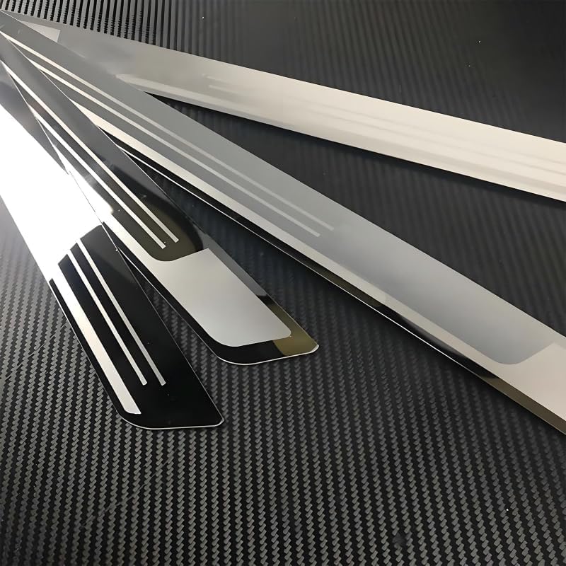 4 Pcs Car Door Sill Protector for Chevy Equinox GMC Terrain 2025 2026, Stainless Steel Car Door Sill Protector Trim Anti-Scratch Automotive Door Entry Guard Protector Trim