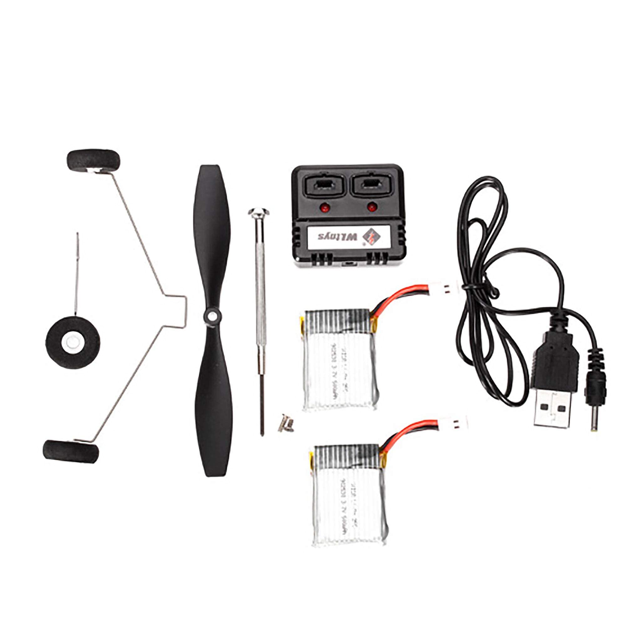 efaso WLToys F949 3-kanałowy samolot RC 2,4 GHz Cessna-182 – wytrzymały materiał EPO, 3-krotny silnik bez rdzenia, kompletny RTF z 2 akumulatorami
