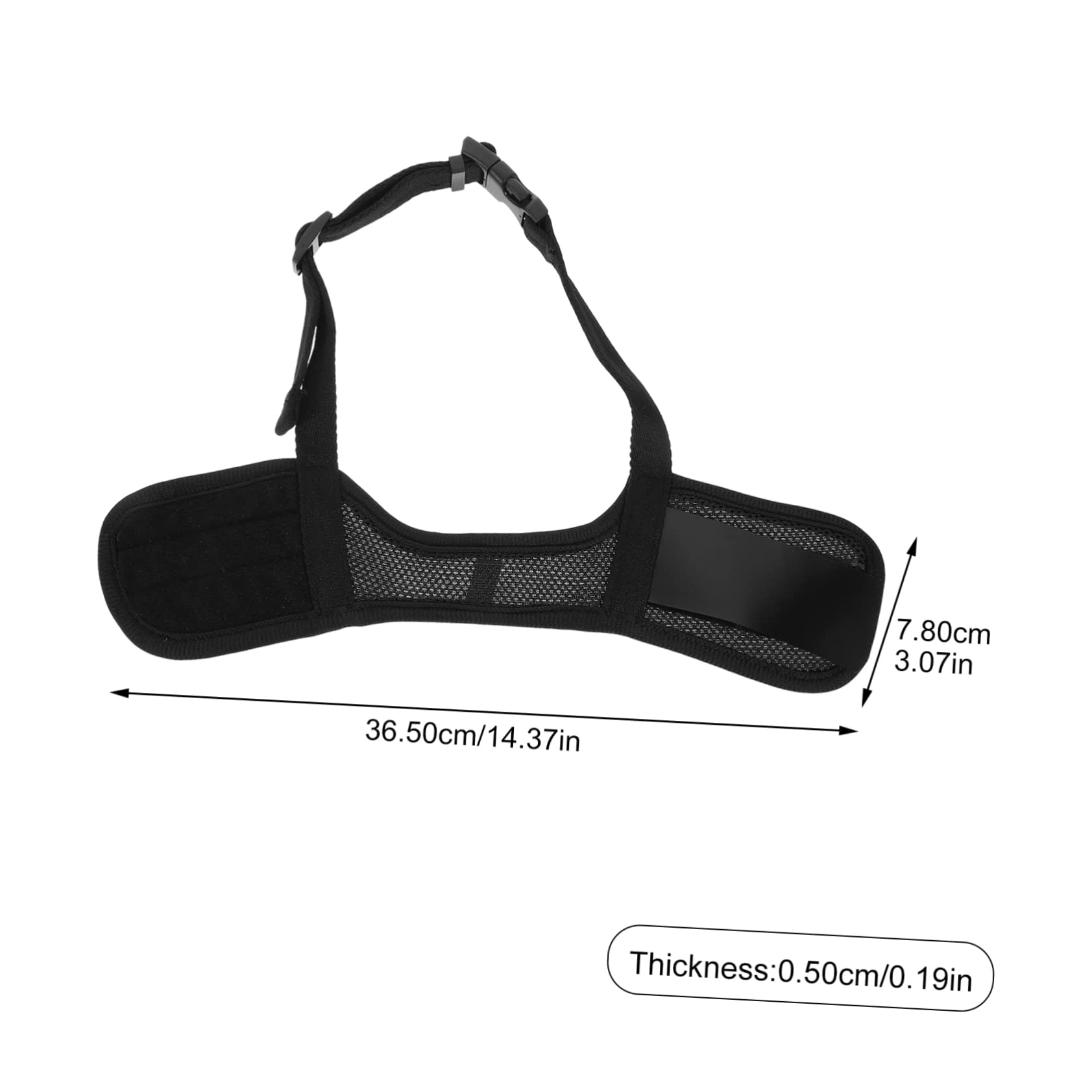 Garneck Dog Muzzle for Outdoor Puppy Mouth Sleeve Breathable Muzzle Adjustable Strap