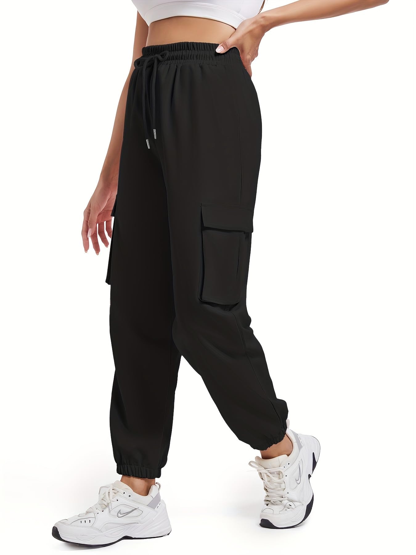 Girls/Women Cargo Joggers in Pure Thick Hosiery Soft Cottonfor a Relaxed Feel/Multipurpose in Their use for Athletic, Casual, Everyday wear and Suitable for All Seasons-image-41