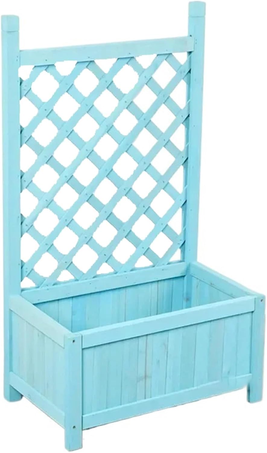Flower pot stand Fence Balcony Partition Flower Pot Racks Outdoor Courtyard Plant Shelves Terrace Decorative Stand Climbing Pergola Rack(Wood)