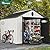 YITAHOME 8x10ft Outdoor Resin Storage Shed with Floor, 544 cuft Waterproof Garden Shed with Lockable Door, Windows & Vents, Plastic Tool Storage for Patio Furniture, Lawnmower, and Bike Storage, Gray