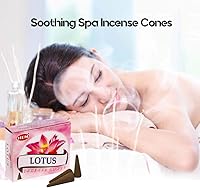 Vista 3 de Lotus - Caja de 12 cajas, 10 conos cada una - Incienso HEM de la India