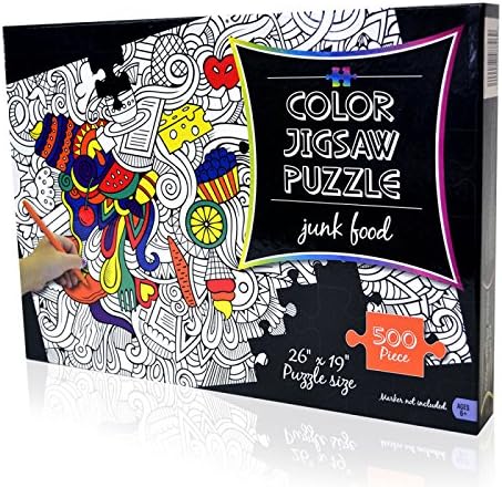 Color Jigsaw Puzzle Junk Food 500 pieces