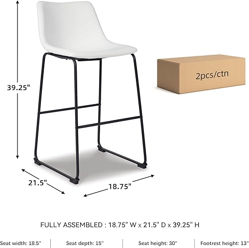 Miniatura 3 de Ashley Signature Design - Taburete de bar tapizado