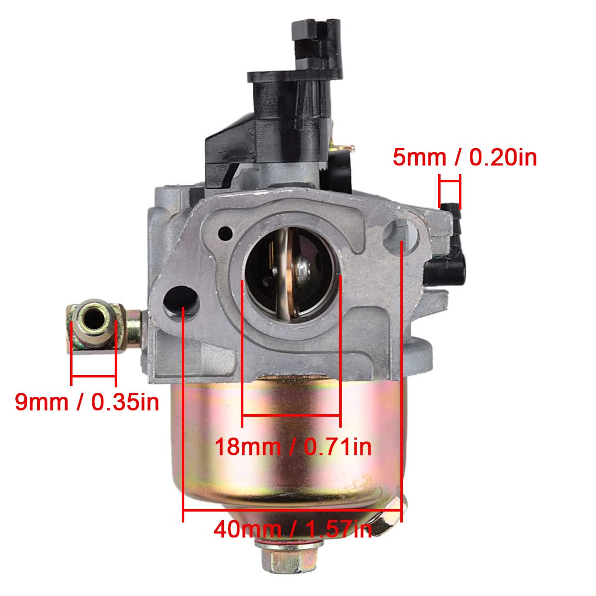 ZAMDOE Carburador 951-12705 para Troy-Bilt Storm 2410 2620 2100 soplador de Nieve, para Motor MTD 270-QU 952Z265-SUA ZS365-SUA, reemplaza a HUAYI 165S 165SA para carburador Stens 520-862