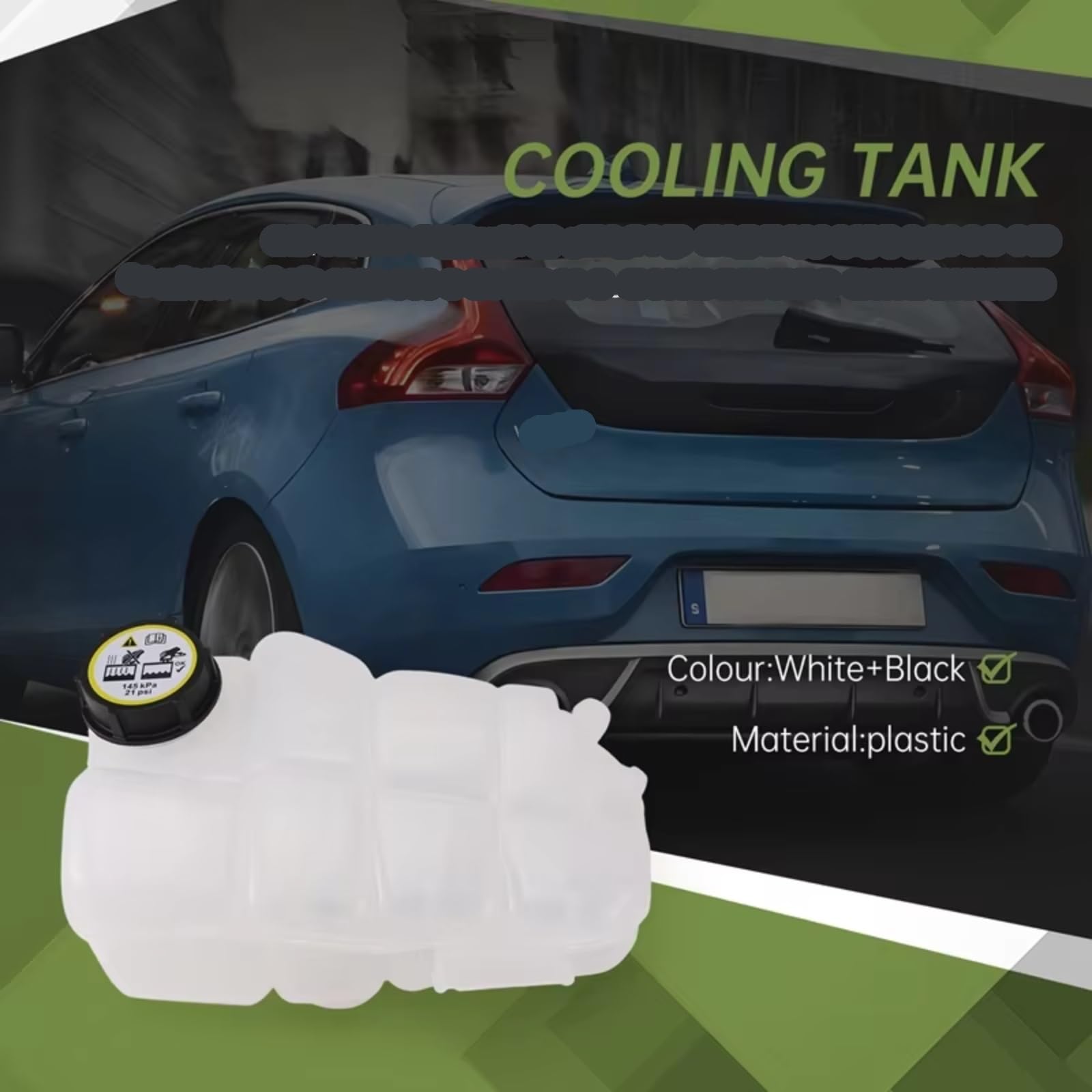 Zbiornik płynu chłodzącego do Volvo V40 1.6T, numer części 31338763