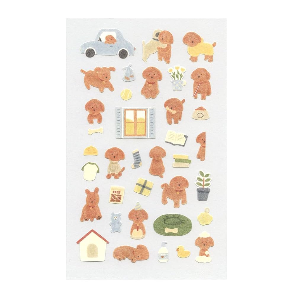 Amazon | スワテリエ ステッカー【puppy】韓国 シール 1160