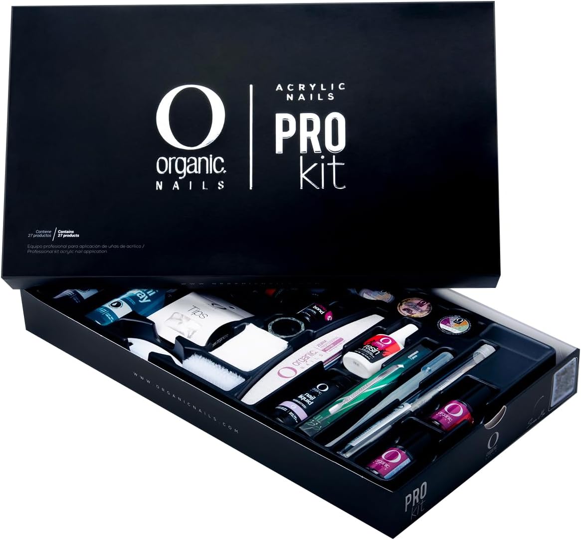 Kit Acrilic Basic Aplication NEW PRO KIT ORGANIC NAILS GRATIS CORTATIP