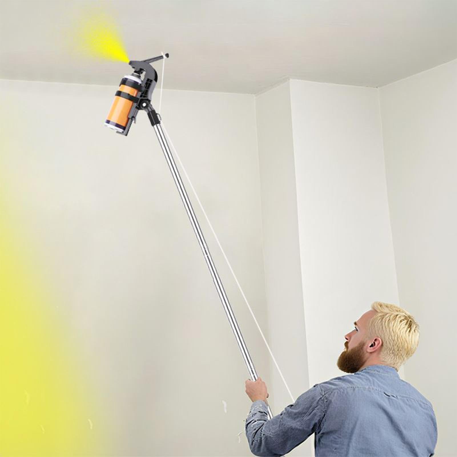 di estensione per bombolette spray, attacco spray per vespe a lungo raggio per nidi di alti, regolabile in acciaio inossidabile con impugnatura in nylon, strumento di verniciatura per