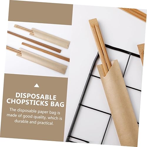 Miniatura 3 de Zerodeko 100pcs palillo mangas impermeable cubiertos titular para barbacoa camping restaurante viaje