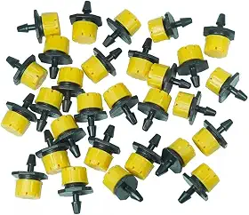 Micro Gotejadores Ajustáveis para Irrigação, 0-70 L/h, Kit com 100 Unidades
