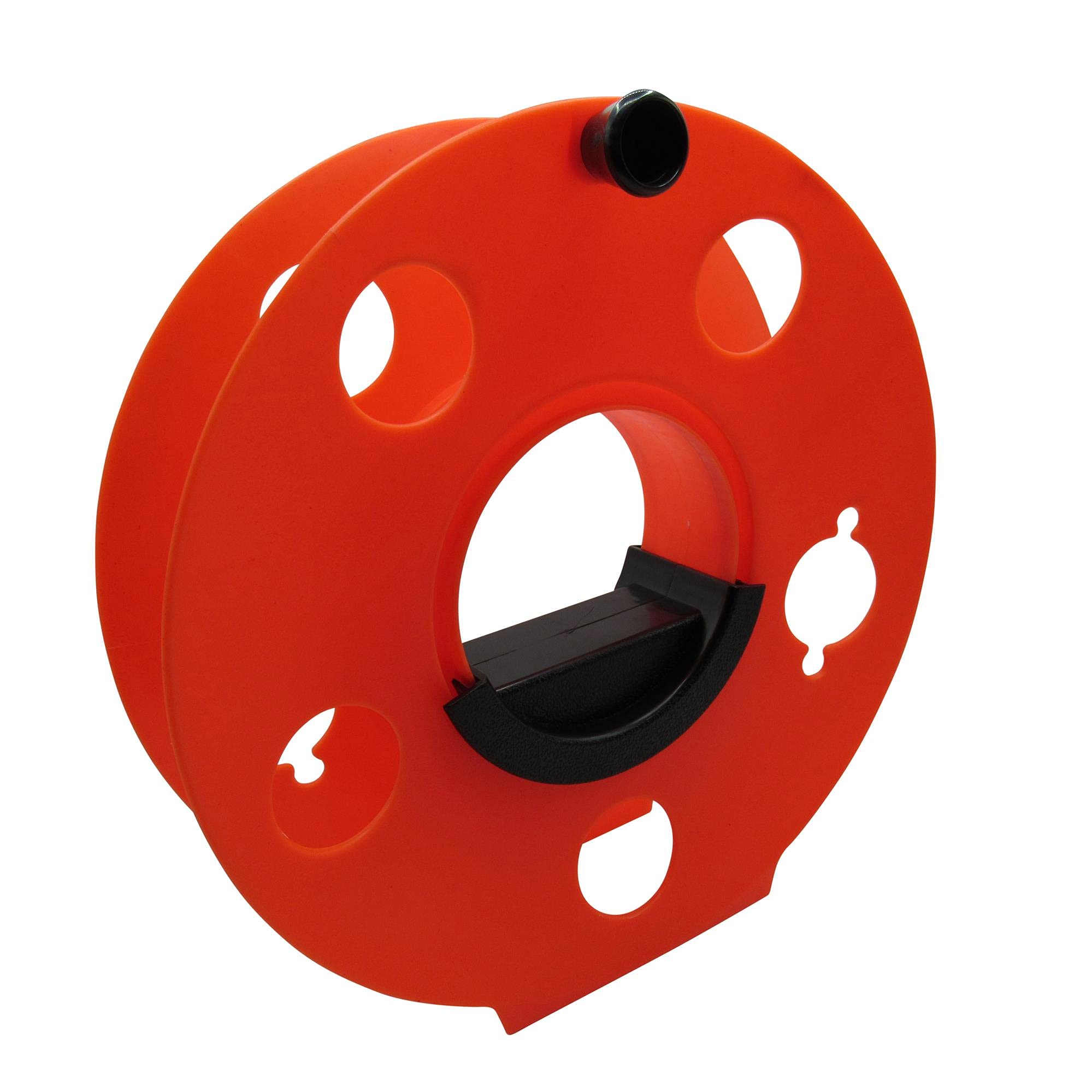 Secure Fix Direct Red Cable Tidy Reel 25M (Extension Cord Empty Wheel Storage Drum Hook Up)