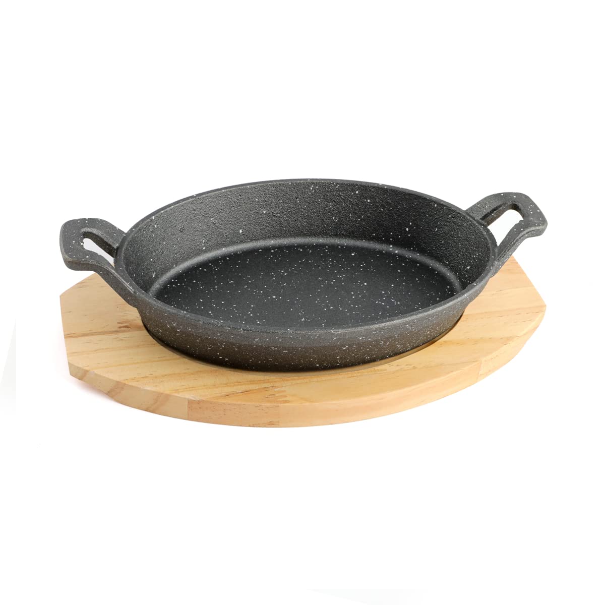 VagueOval Sizzling With Base, 24 Cm X 17 Cm Size