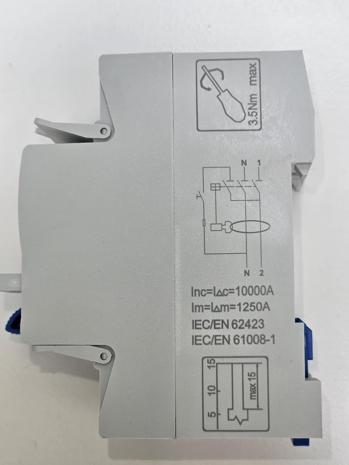 Diferencial electrico Type F-SI |40 amperios|300mA|2 polos (N+F)| con certificaciones oficiales y C E.