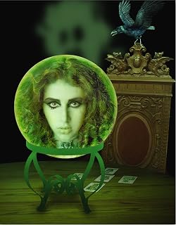 Madame Leotta Scary Haunted Mansion Halloween Gothic Pictures Wall Decor -11x14 Unframed Grave Monument Poster-Vintage Horror Movie Spooky Party House or Carnival Photo and Hallway Decorations