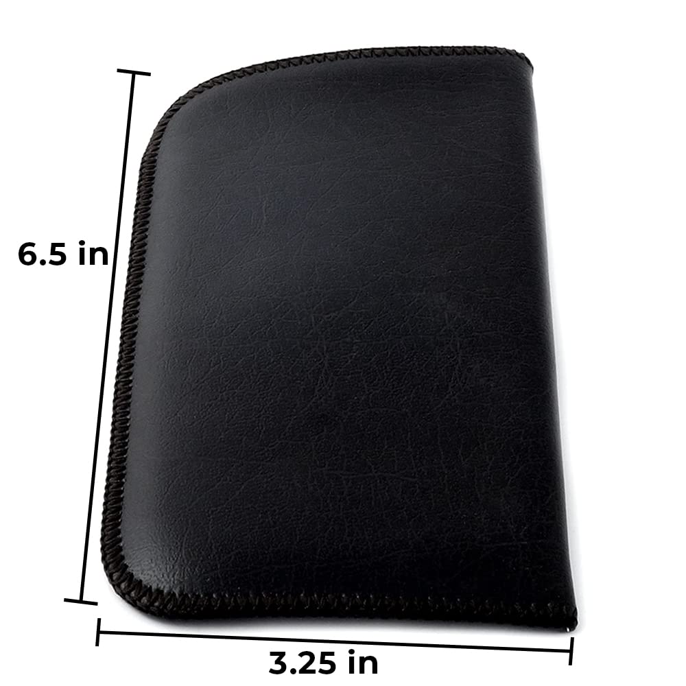 Amazon.com: Calabria Slim Eye Glasses Case Soft Black Men  display picture 1