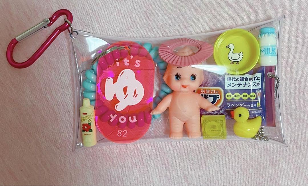 Amazon.co.jp: ガチャ詰めポーチ サウナ 銭湯 お風呂 キューピー