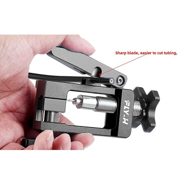 FLY_H Bicycle Brake Hydraulic Hose Fitting Insert Tool,Bike Hydraulic Needle Driver Insertion Tool,Brake Lines Tubing Entry Device,MTB Road Bike Olive Head Press in Hydraulic Brake Lines Cutting Tools by FLY_H - Image 9