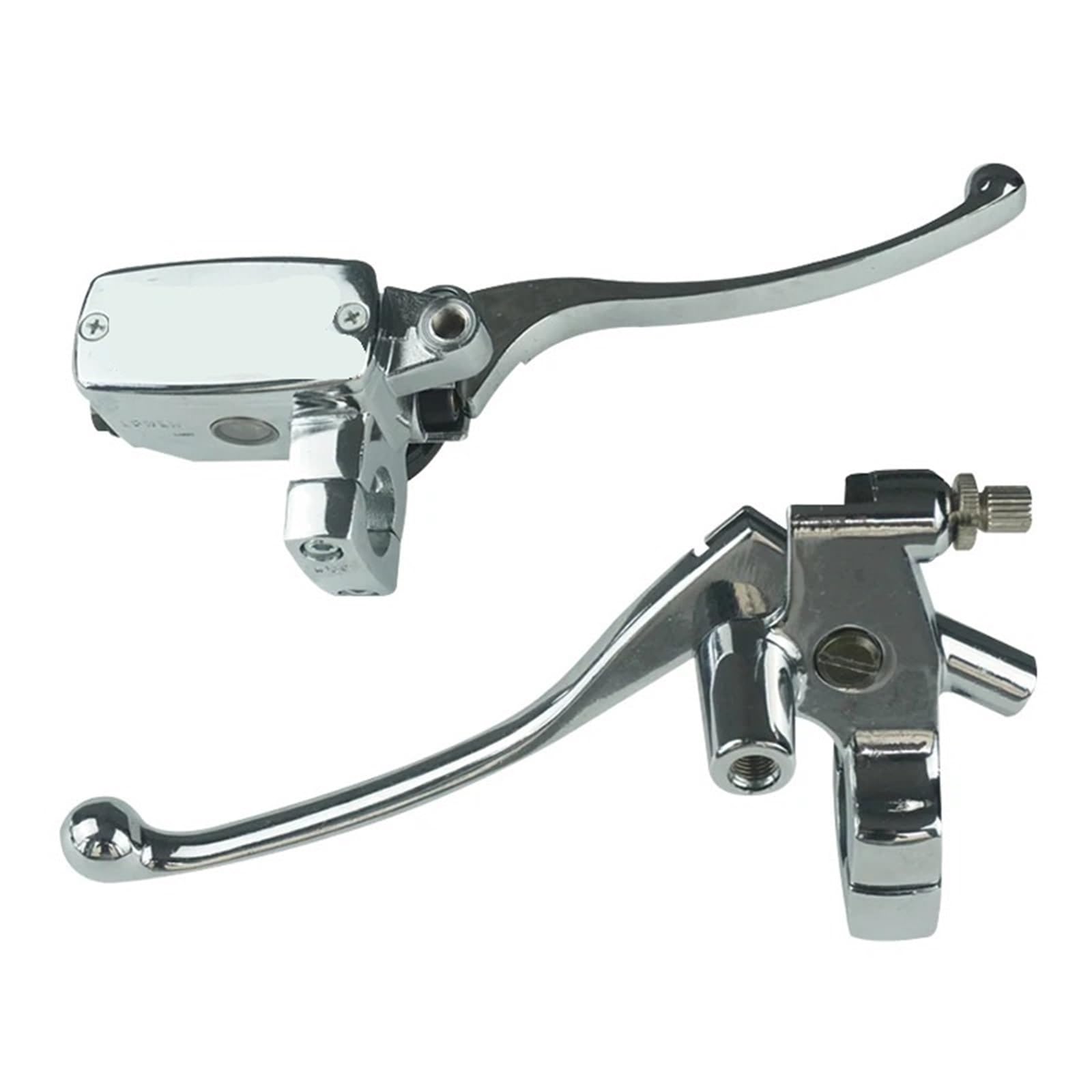 HYDBCNP Forward Brake Pump Motorcycle Rear Brake Pump Fit for Kawasaki SDTW Universal 1" Motorcycle Brake Clutch Master Cylinder Hydraulic Pump with Lever(Silver plating-25MM)