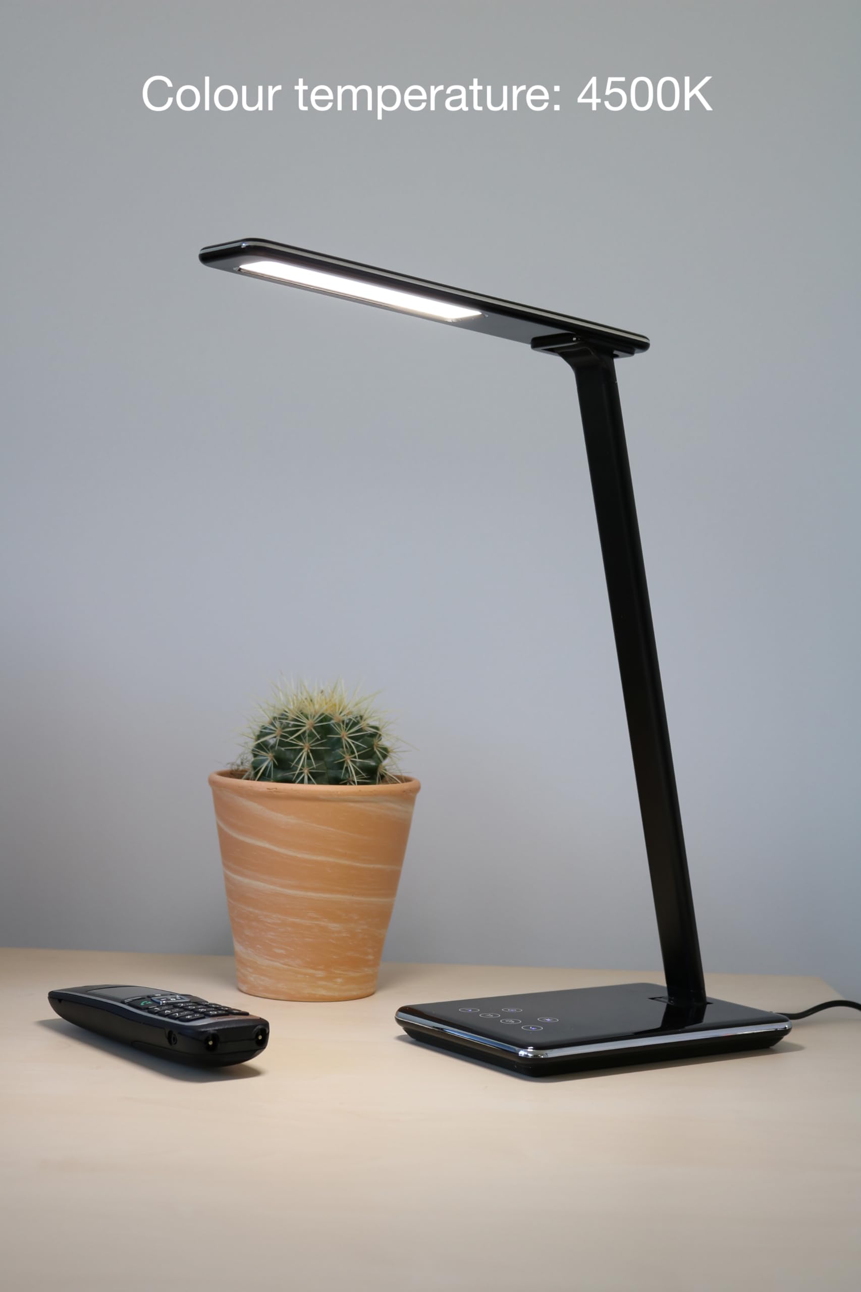 Unilux LED Schreibtischlampe Linka, dimmbar, schwarz
