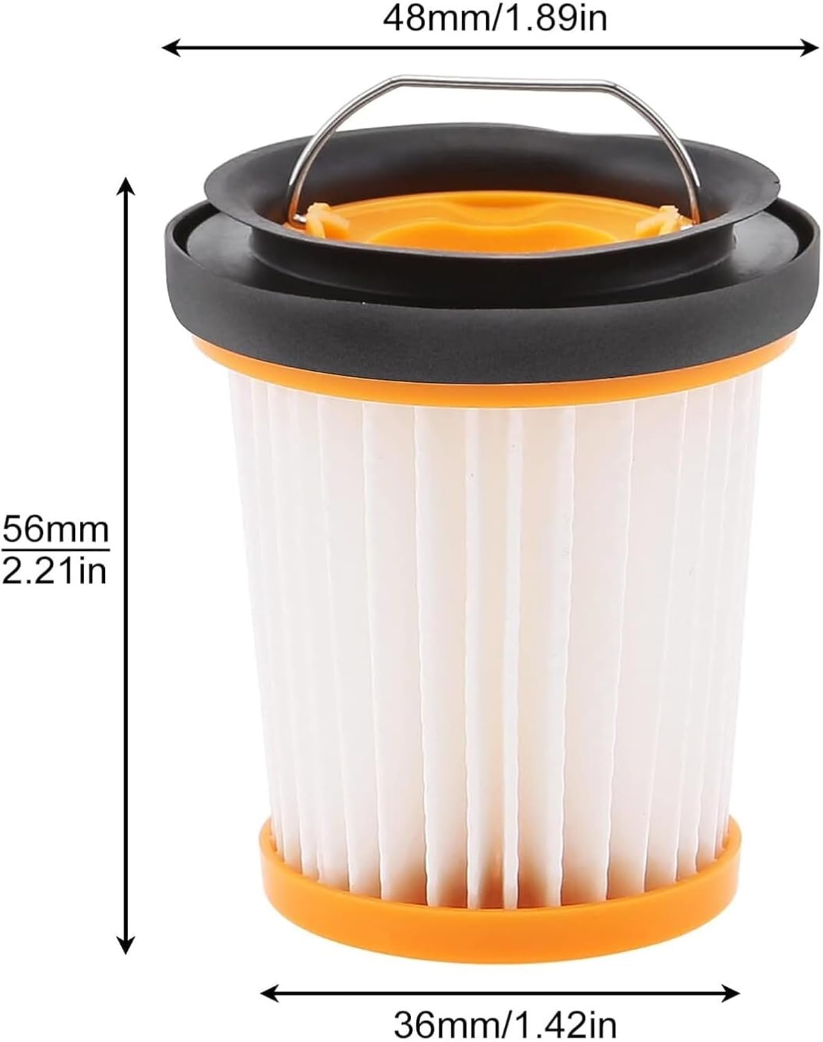 Replacement Compatible With Shark Wandvac ION W1 Cordless Handheld WV200 WV201 WV205 WV220 Vacuums,Compare To Part # XHFWV200 Fabric Filter(10pcs)