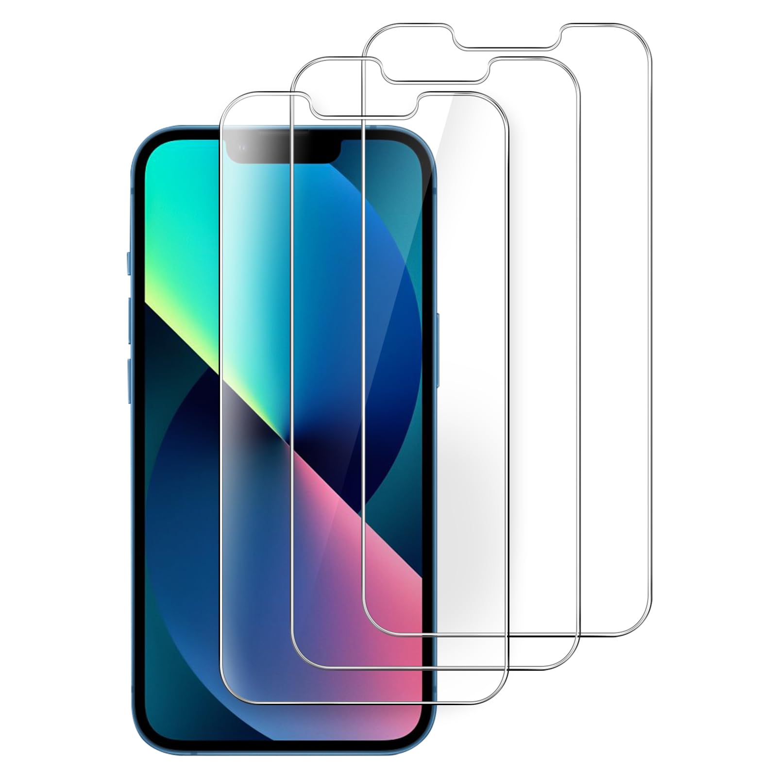 JEDirect iPhone 13 Mini 5.4 Inch Special Tempered Glass Screen Protector Film Set of 3