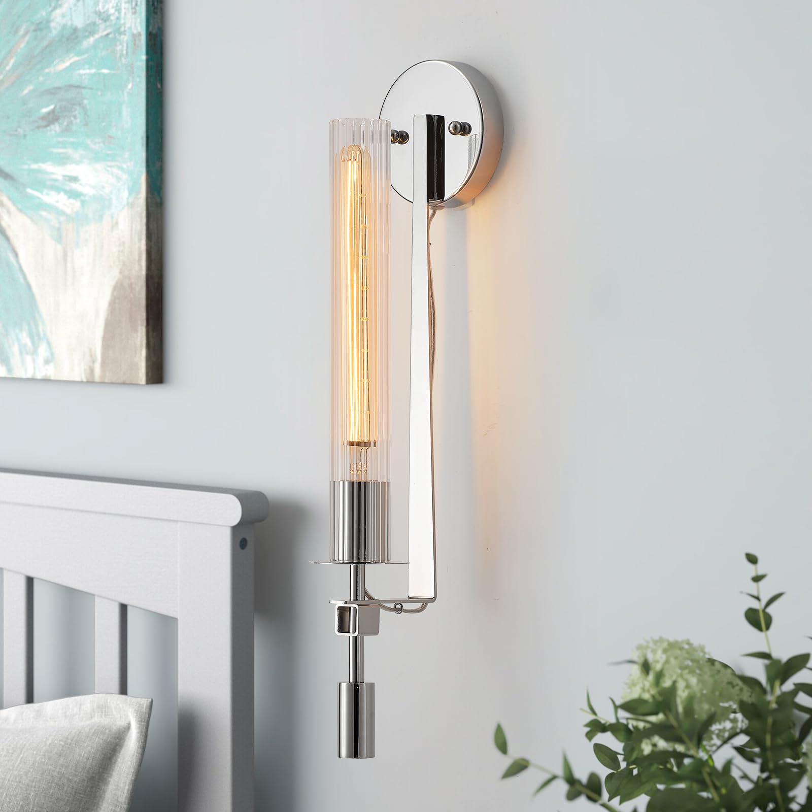 MhyTogn Chrome Wall Light