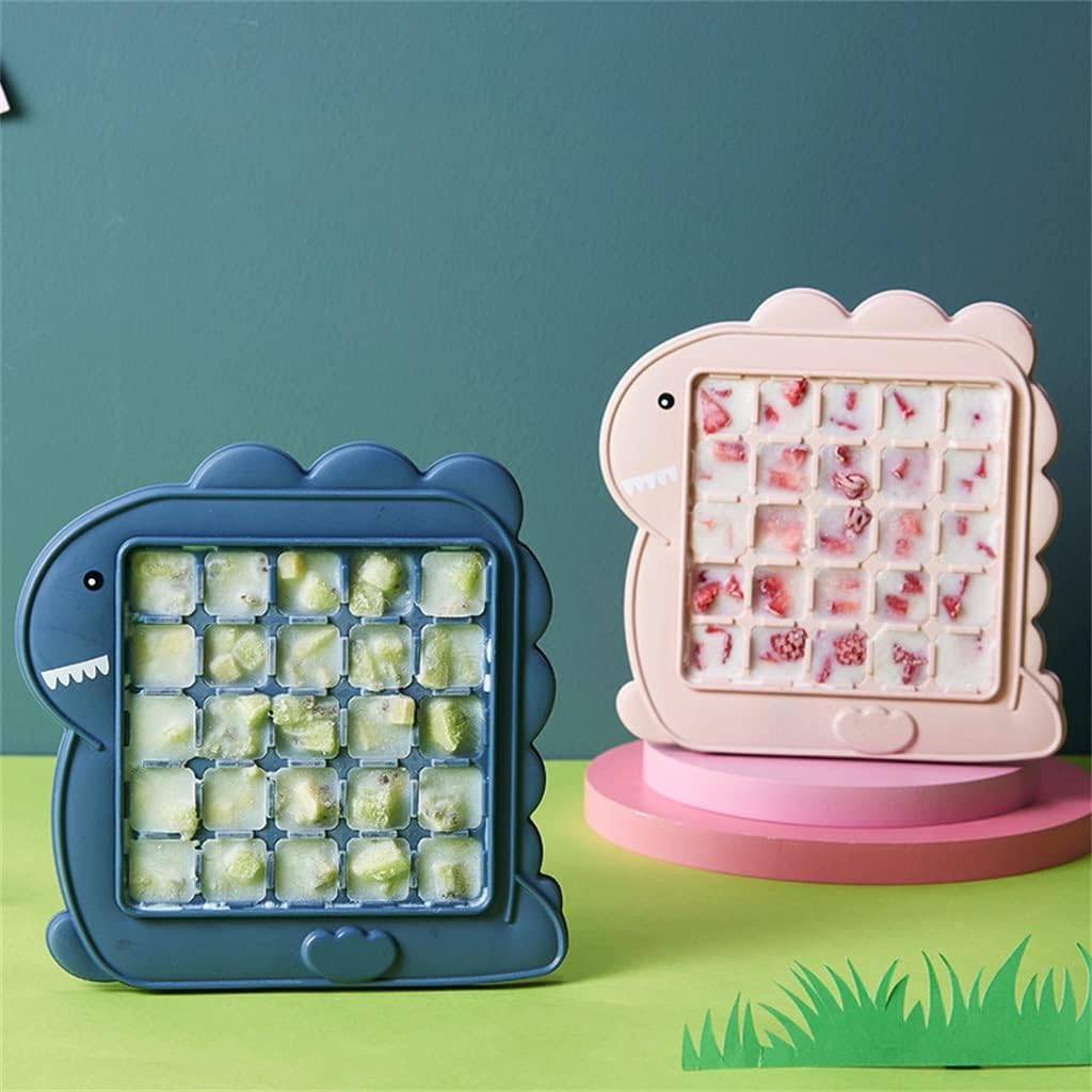 Ice Cube PP Household Homemade Ice Cube Storage Box Ice Maker Food-Grade Quick- Ice Box with Lid (Pink 16.5 * 17cm) (Pink 16.5 * 17cm)