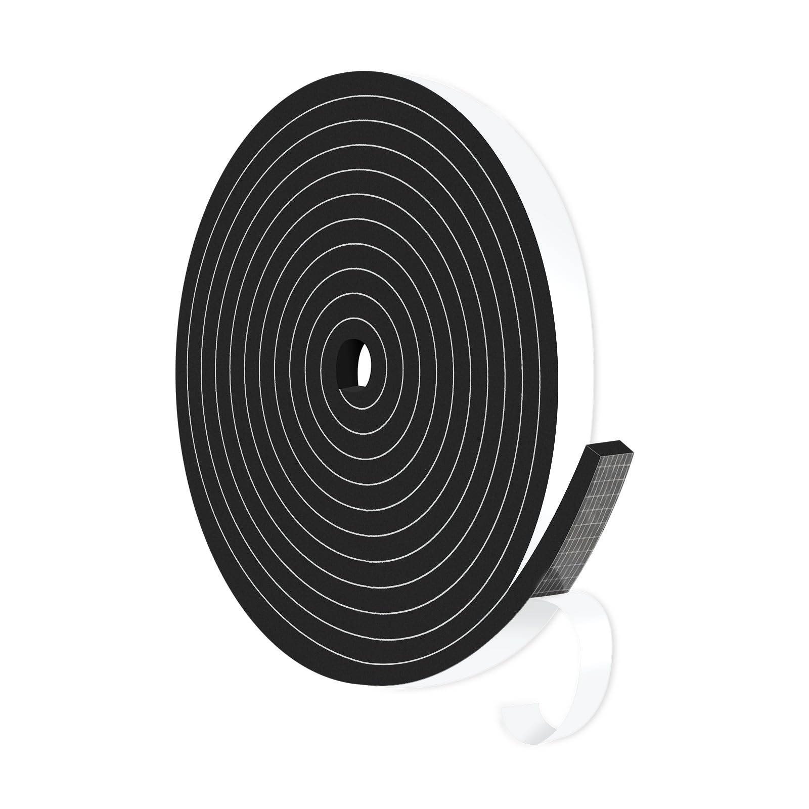 Weather Stripping,High Density CR,Reduce Noise,1/2 in x 1/4 in x 13Ft