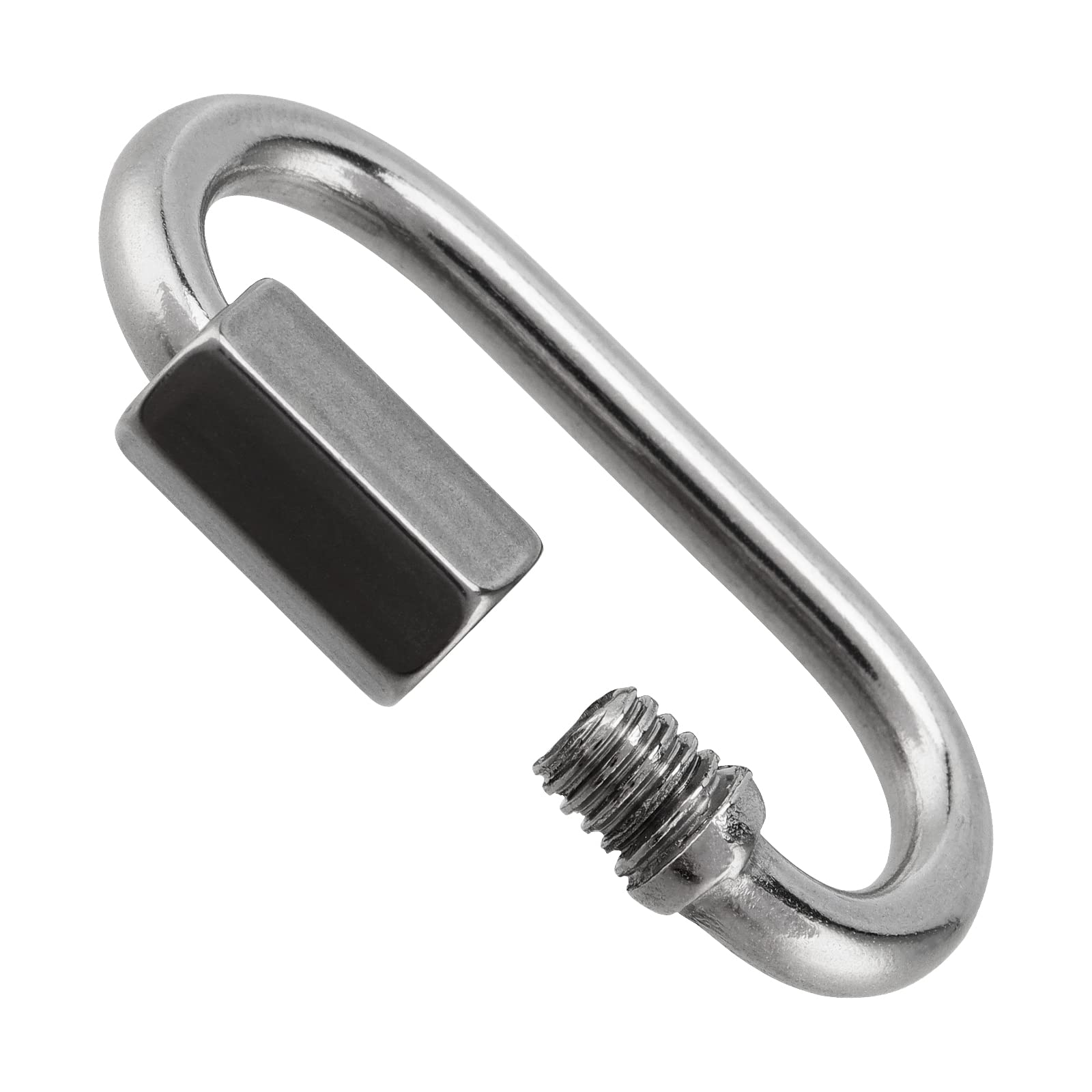 ZEONHEI Pack Of 28 M4 Stainless Steel Chain Link Screw Connector With Screw Connector, 4 Mm X 40 Mm Chain Link Chain Connector 4 Mm, Chain Emergency