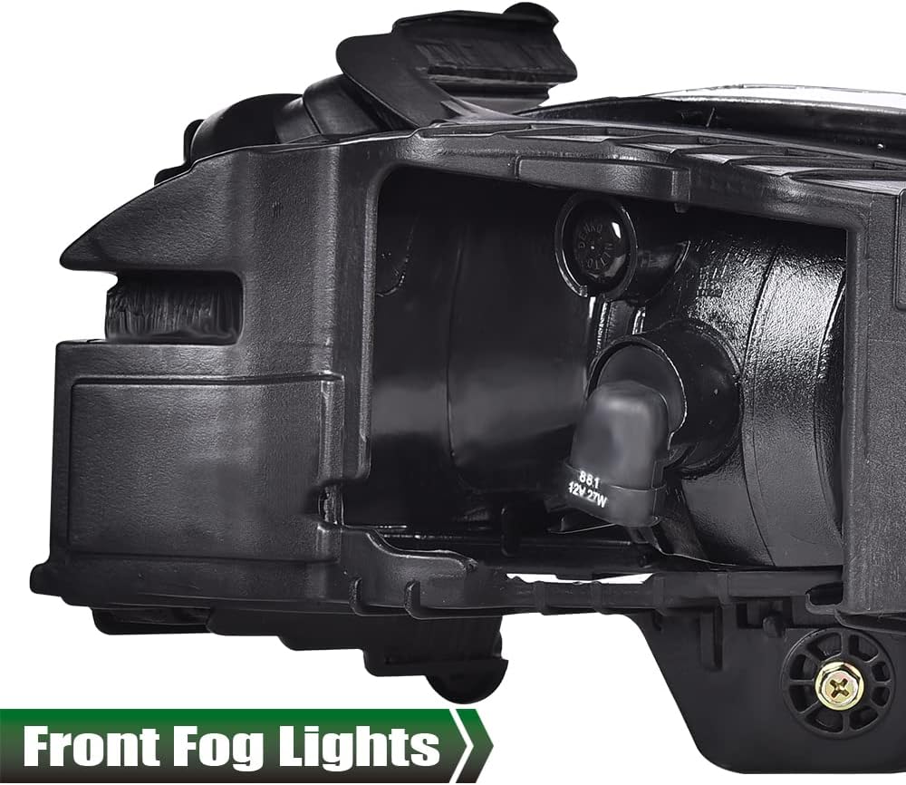 GRAND ORANGE Fog Light Compatible With 2011 2012 2013 Hyundai Sonata(Not Fit Hybrid Models) Front Bumper Fog Driving Lights Smoked Lamp