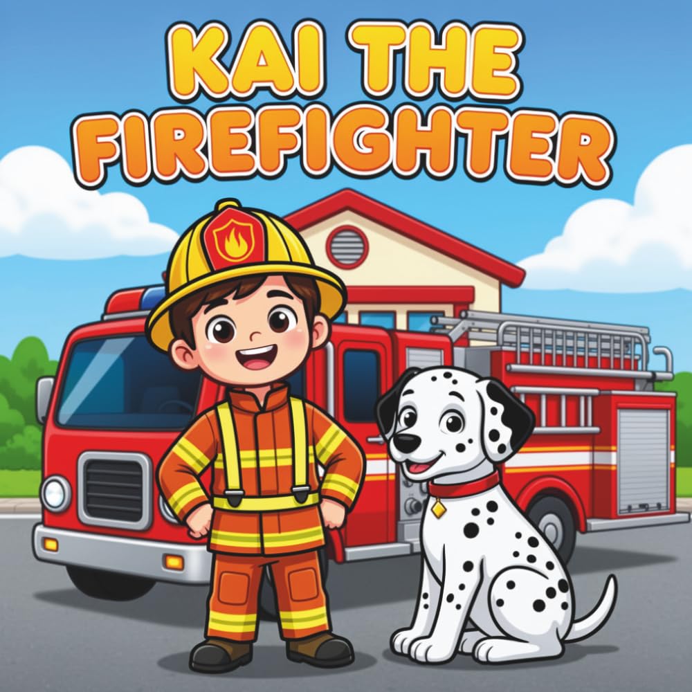 Kai the Firefighter: Fire Truck, Firefighter & Rescue Dog Pictures