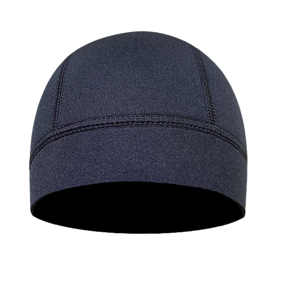 MYLEDI Bonnet de plongée en néoprène de 2 mm pour homme et femme, pour la plongée avec tuba, la natation, le surf, noir, taille unique