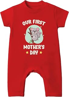 Baby Buzz Our First Mother's Day Outfit Dress Romper For Baby Boy Girl | Newborn Baby Clothes | 100% Cotton Bodysuit Price In India