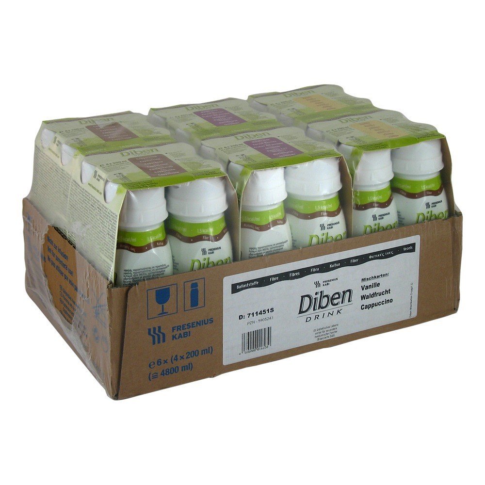 Diben Drink Mischkarton 1,5 Kcal/ml, 24X200 ml
