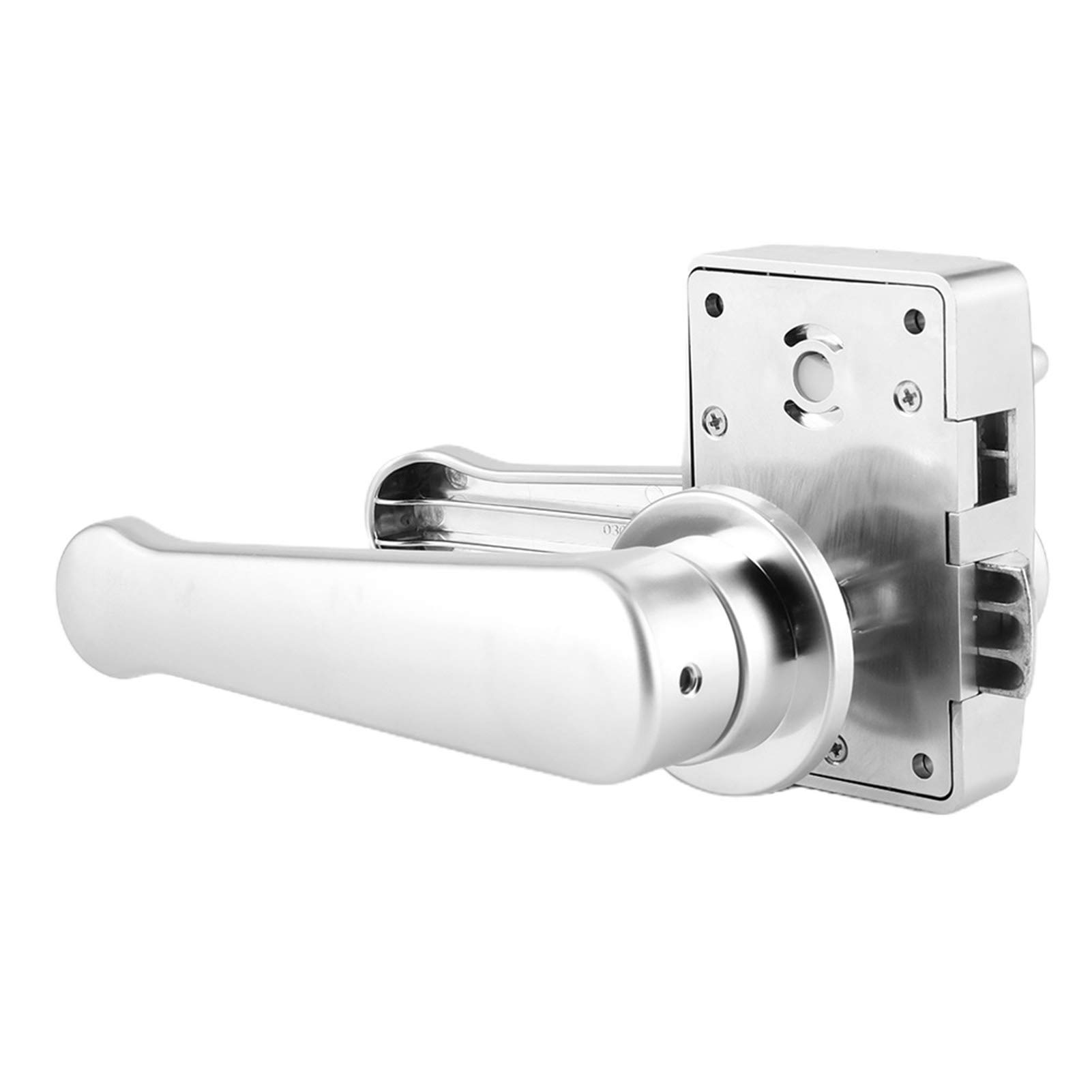 EBTOOLS per pulsante porta bagno serratura della porta del bagno RV, set di serratura della leva della porta del WC manopola della maniglia del bagno Cromo lucido per camper camper Yac