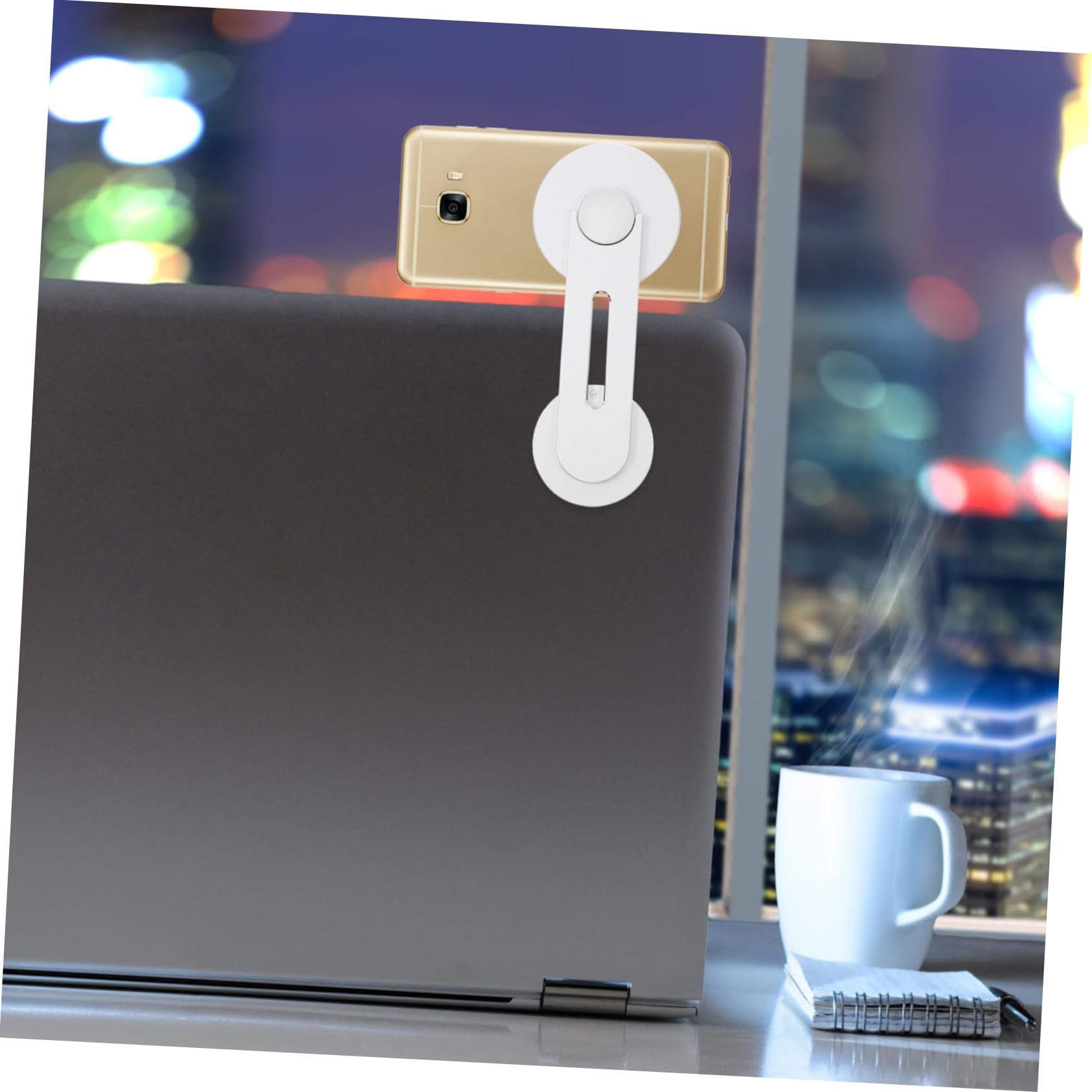 5 Pezzi Supporto Magnetico per Telefono e Laptop da Auto Design e Rotazione Adatto Tablet e Smartphone Facile da Installare e Compatto