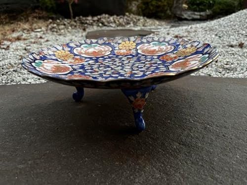 賞美堂 有田焼 幸楽窯 献上手古伊万里 鳳凰銘々大皿 幸泉作