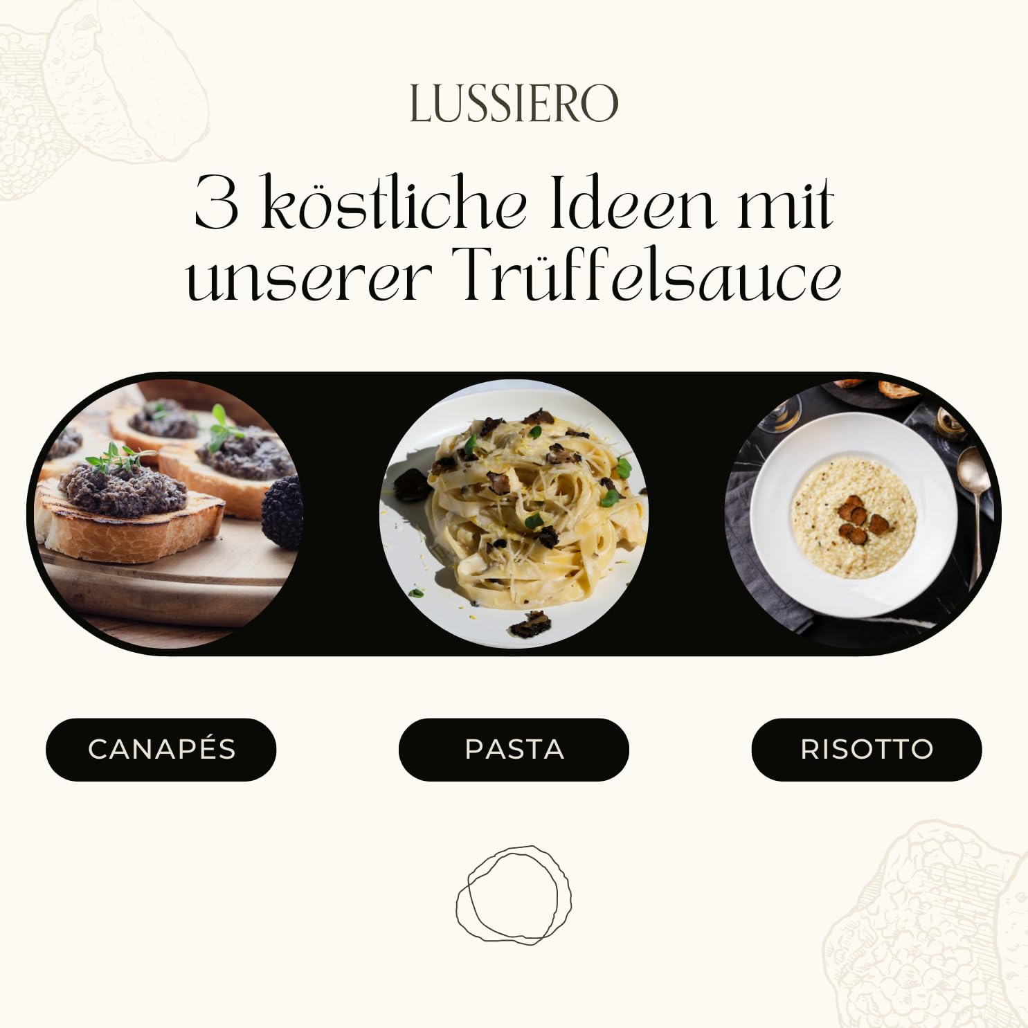 Lussiero Trüffel Sauce Schwarze Sommertrüffel Salsa Tartufata Tapenade Tuber Aestivum 80g