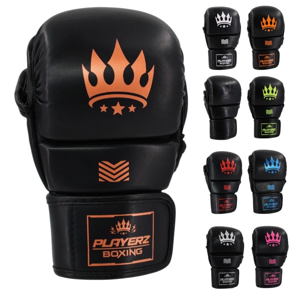 Playerz Element Adult MMA Sparring Gloves - Full Protection, Comfort, and Performance for Grappling, Striking, and Sparring, Durable Lightweight Gloves for Men and Women