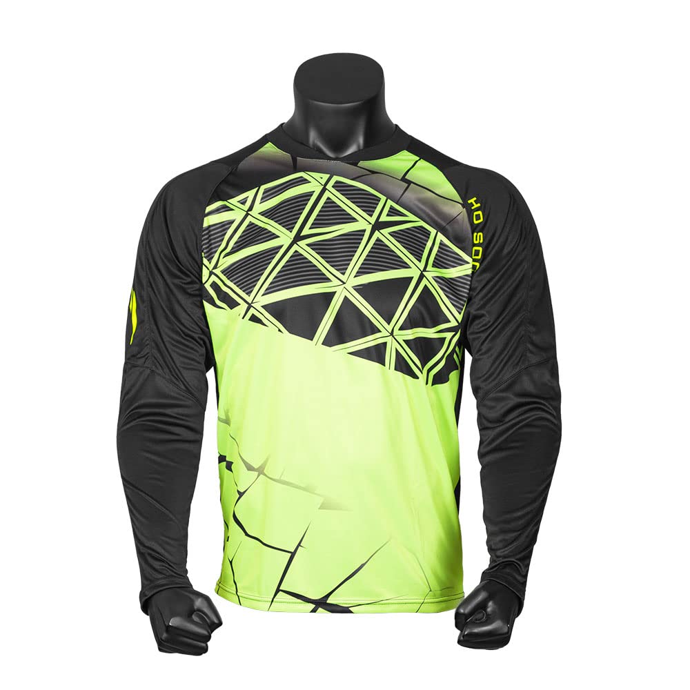 HO Soccer Jersey Legend 2022 Lime, Camiseta de Portero, Unisex niños, Lima/Negro, 14/XS
