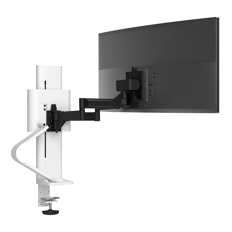 Ergotron TRACE Single Monitor Mount ホワイト Ergotron Trace Single Monitor Mount