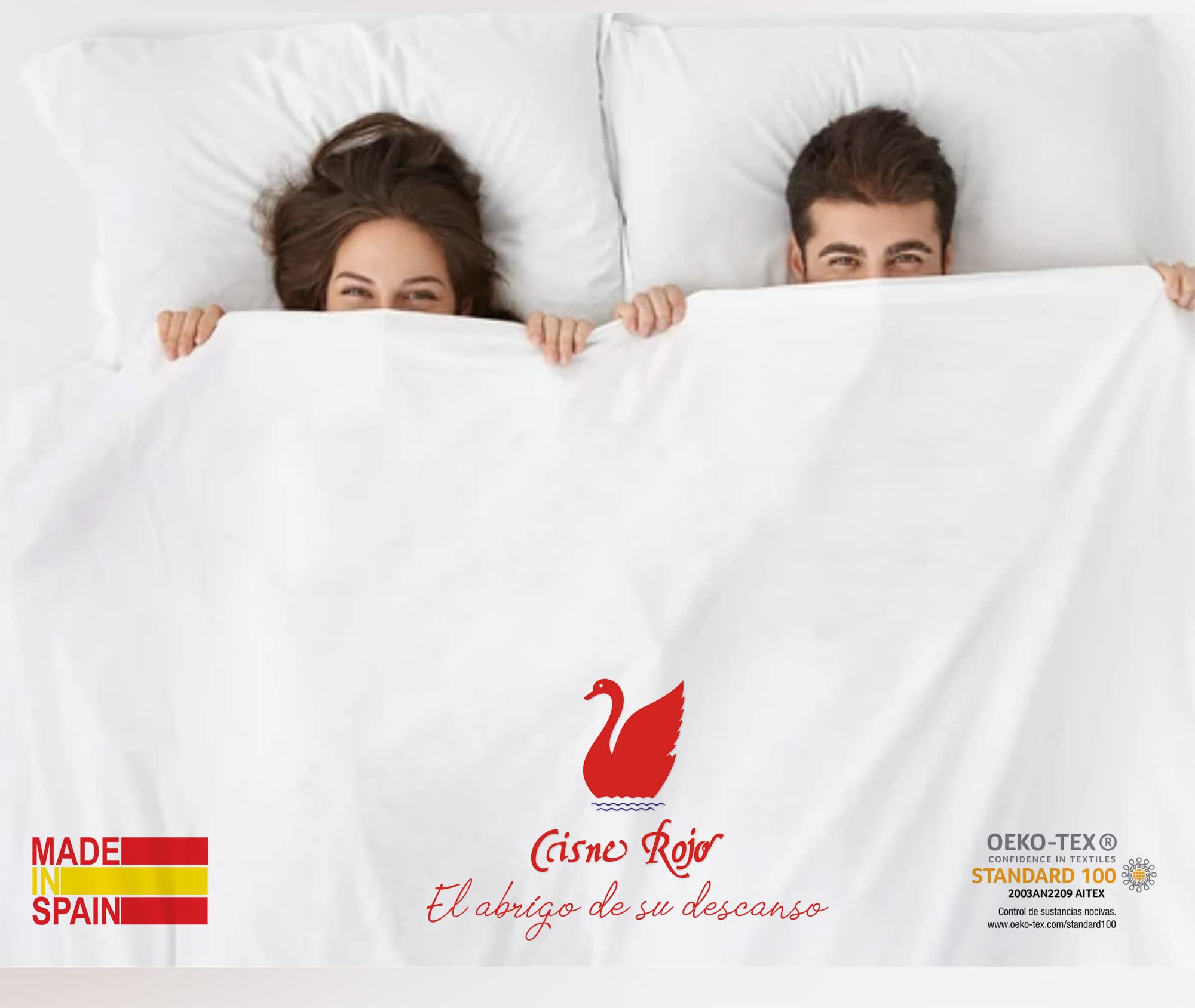 Cisne Rojo Juego de Sabanas Pirineo. Juego de Sabanas Invierno. Sabanas Lisas Calentitas Invierno Calidad Diseño. Modelo Liso. Color Celeste Cama 135 cm